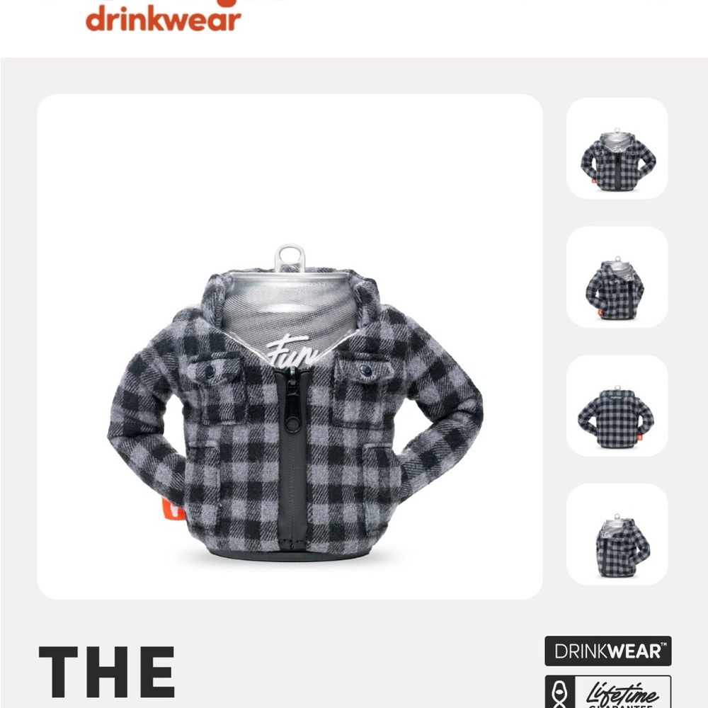 Puffin Lumberjack coozie drink holder